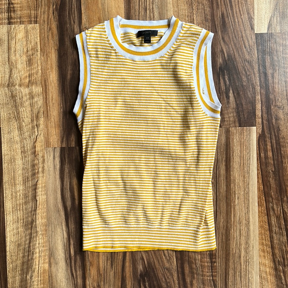 J.CREW Striped Sweater Vest Size XXS